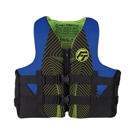 Full Throttle Vest-L/Xl Blue Rapid Dry, No 142100-500-050-22 142100-500-050-22